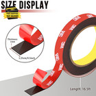 2 Rolls Double Sided Tape Heavy Duty  0 5in X 16 5ft Two Sided Mounting Tape Wat