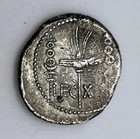 32-31 Bc Mark Antony Military Mint Ar Denarius Vf  Very Fine Roman Ancient Coin