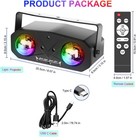 Sound Activated Disco Dj Light Remote Ocean Star Projector Party Ktv Xmas Weddin