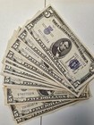     5 Silver Certificate Note    Blue Seal    old Money Rare Bill Lot 1934    Vf-au