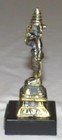 Hindu 3 3 4 Inch Tall Brass Durga Goddess Figurine - Excellent
