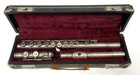 Vintage Sterling Silver Everette   Schaeffer Flute Carrying Case France Musician