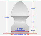 Fence Post Caps - Gothic Style  5 Inch X 5 Inch Base  Great Bargain  