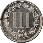 1881 Three  3  Cent Nickel Proof Pcgs Pr65 Cameo Superb Eye Appeal Strong Str   