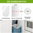 Tall Kitchen Clear Trash Bags 13 Gallon 40 Count Garbage Bags