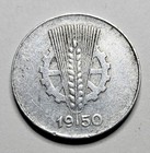 1950e East Germany 1 One Pfennig - German Coin - Aluminum - World Coin - Europe 