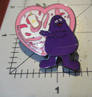 Mcdonalds Grimace Shake Purp Pin Badge Button Lapel Fast Food Burger Big Mac B