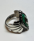 Carolyn Pollack Sterling 925 Silver Green Turquoise Ring Sz 6 5