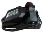 As Is  Vtg Cortelco Corded Push Button Retro Black Desk Telephone 25000-vba-20m