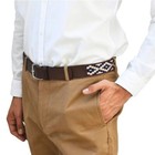 Genuine Leather Belt Adjustable Handmade Woven Gaucho Western Polo Belt Unisex
