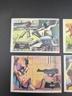 1966 National Periodical Publication Batman Cards Lot Of 4 Vintage Black Bat