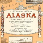 Large Map Of Alaska Circa 1959   Art Print Vintage Wall Decor   24 X 32 Inches
