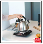 6 In  Black Single Coil Burner Hot Plate - Portable Electric Stove For Cooking