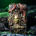 Medusa Luminous Zippo Lighter - Handcrafted Snake Design   Mythical Gift