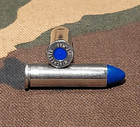 357 Magnum Snap Caps  Set Of 6  Nickel And Blue  Real 125gr Weight   