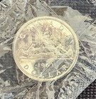 1963 Canadian 1 Dollar Silver Coin - Royal Canadian Mint Wrapped - Proof Like