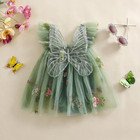 Toddler Baby Girl Halloween Fairy Costume Butterfly Wing Tulle Fairy Romper Dres