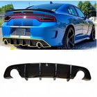 Rear Diffuser Bumper Lip Compatible With Dodge Charger Srt 2015-2023 Gloss Black