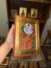 Transfiguration Of Christ Orthodox Icon 18kt Gold Carved Wood  handmade  18x24cm