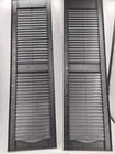 Mid-america 14 5    X 52    Black Open Louver Vinyl Exterior Shutters Pair