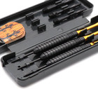 Steel Tip Darts 23g Black Coating Brass Barrels Knurled Grip Flights Slim Case