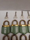 Brass Padlocks 2 25 x 1 25  Outdoor Vault 32mm 10 Count Same Key