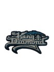 King Diamond Blue Logo Black Border Woven Patch