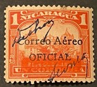 Travelstamps  1933 Nicaragua Official Air Mail Stamps Scott  co4 Used Signature