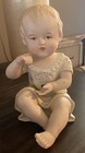 Antique German Bisque Piano Baby Girl Figurine 7    23 110