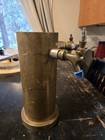 Vintage 3 Spigot Draft Beer Tower Brass Heavy 13 5 