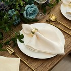 Newbridge Barcelona Luxury Damask Square  set Of 4 Napkins   Antique White 