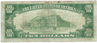 1929  10 National Banknote   The First National Bank Of Springfield  Illinois