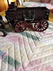 Vintage Arcade Cast Iron Mccormick Deering Buckboard Wagon W horses