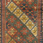4x7 4 Ft Antique Caucasian Armenian Kazak Rug  100  Wool   All Natural Dyes