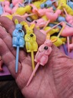 Lot Of 125 Vintage Spring Bunny Chicken Cup Cake Toppers Appetizer Picks Easter