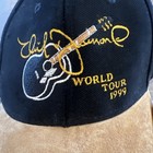 Neil Diamond World Tour 1999 Black Embroidered Hat Suede Bid Rare