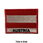 National Country Flag With Name Iron On Patch Embroidered Sew On Badge Set Of 3