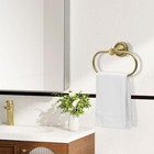 Bathroom Hand Towel Holder  Antique Towel Ring Holder  Wall Mounted Oval Brass