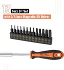 14pc Torx Bit Set Tamper Proof Security Torq T4 t5 t6 t7 t8 t9- T40 Screwdriver