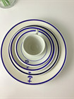 Vintage Us Navy Officer s Mess China Bowl Tea Cup Saucer Set Of 5 Pieces