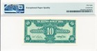 Central Bank Of China China 1 Chiao 10 Cents 1940  Pmg  58epq