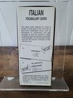 Vis Ed Italian Vocabulary Cards Academic Study Set Language Learning Flashcards