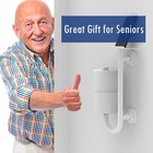 3-in-1 Stainless Steel Double Toilet Paper Holder With Heavy Duty Grab Bar And T
