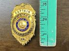 State Of Virginia Obsolete 3  Police Captain Badge  Chesapeake Va  10k Gf 