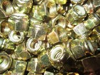 500 Pc Grade 8 Coarse   Fine Thread Nylon Lock Nut Assortment Yellow Zinc