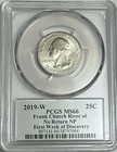 2019 W Pcgs Ms66 Quarter Frank Church River First Week Emily Damstra Signature