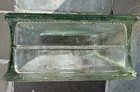 Vintage Architectural Glass Block Brick Lines Design 8x8x4 Made In Germany