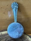 Vtg Genuine Silver Plated Coffee Measuring Scoop With Shell Handle