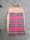 Vintage Picnic Thermos Lunch Box 3pc Set Scotch Plaid 1970s 