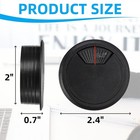 40 Pack 2 Inch Desk Grommet  Plastic Cable Hole Cover Bulk For Pc Desk  Flexi   